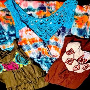 Crochet Embellished Dress Bundle [3 dresses]